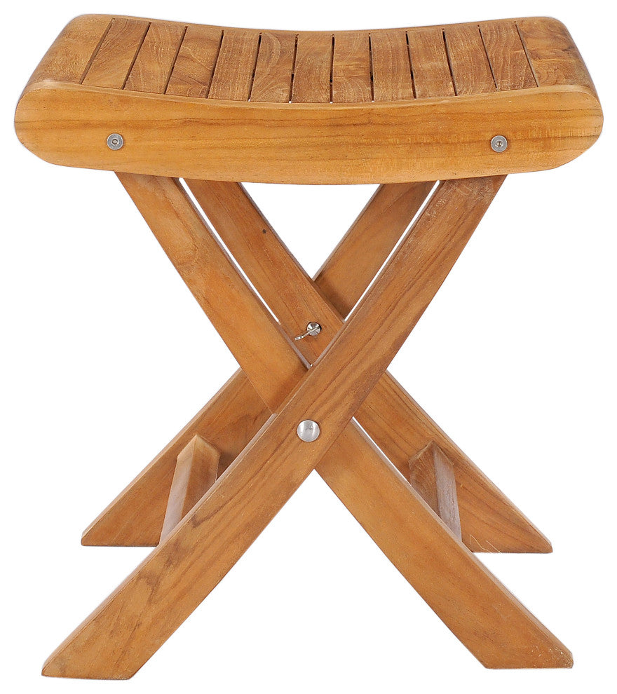 Teak Wood Italy Footstool / Side Table, made from A-Grade Teak Wood