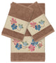 Caroline 3 Piece Embellished Towel Set