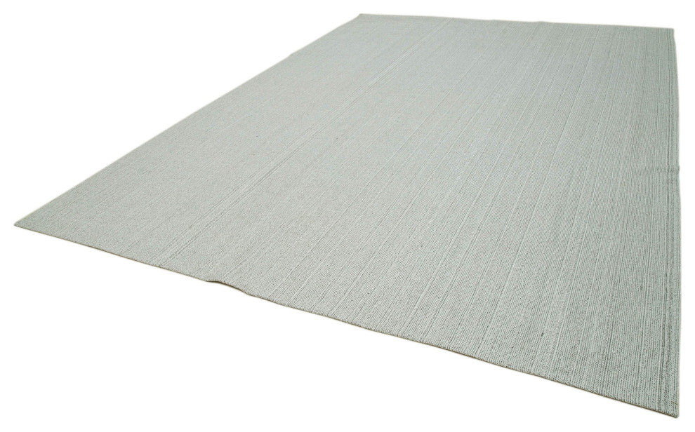 Rug N Carpet - Handmade Turkish 10' 0'' x 13' 9'' Modern Design Wool Kilim Rug