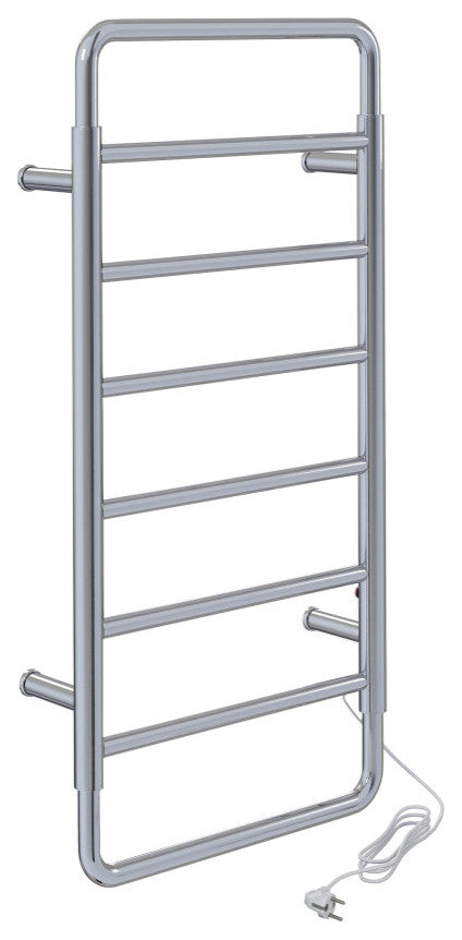 Ivy 8-Bar Electric Towel Warmer, Chrome