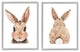 Cute Bunny with Cotton Tail Back Blushing Rabbit,16 x 20