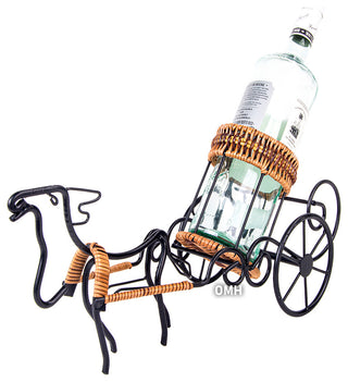 Moose-Drawn Sleigh Ride Wine Holder