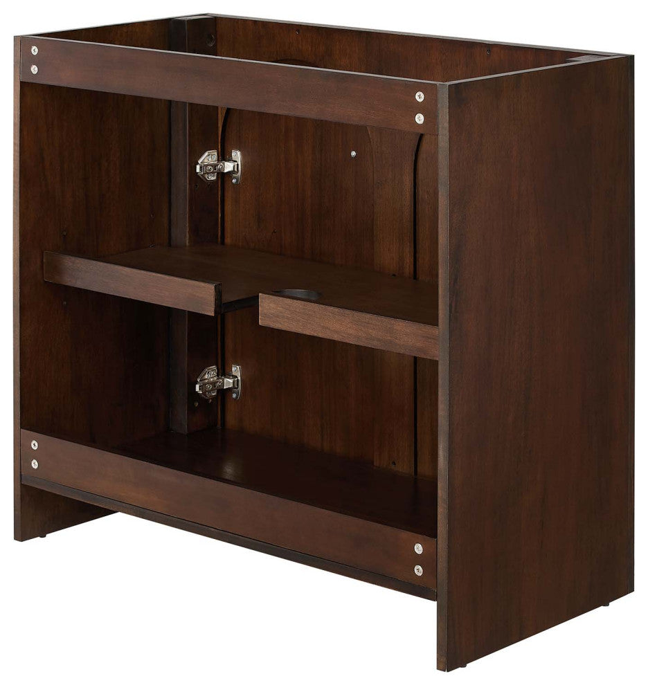 Appia 36" Bathroom Vanity Cabinet (Sink Basin Not Included) - Walnut