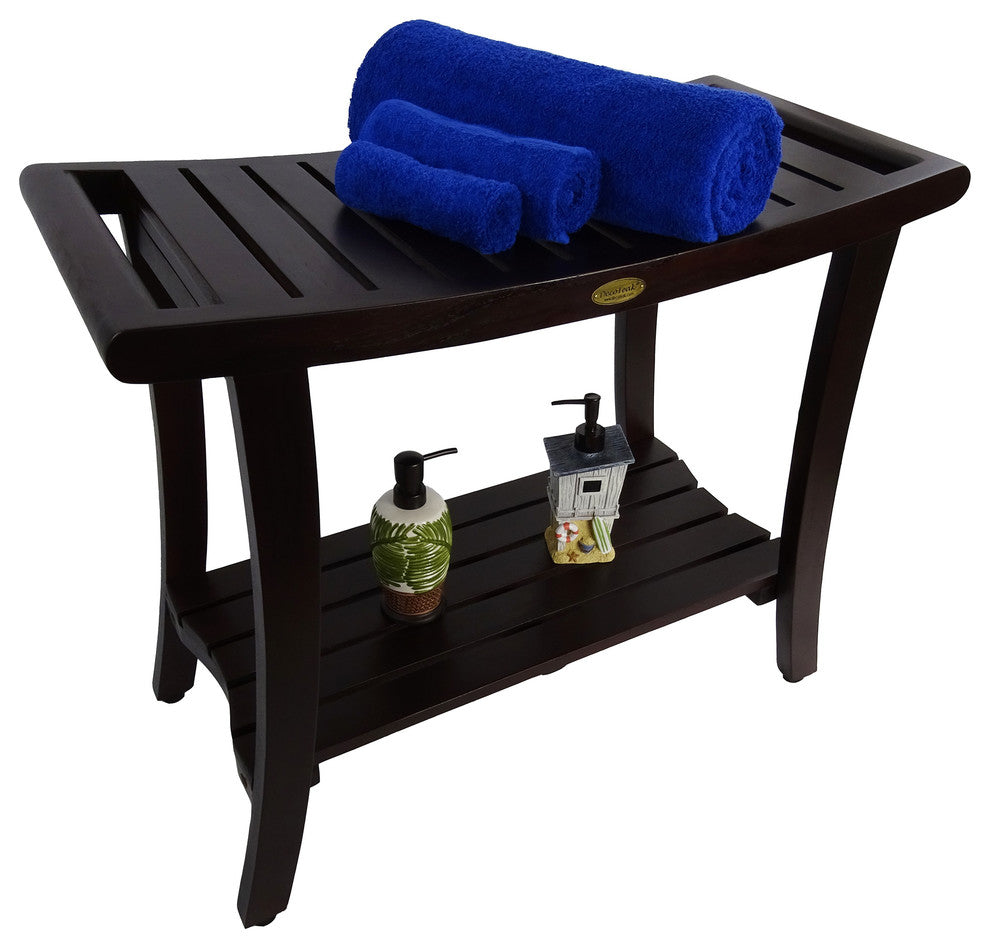 Harmony Eastern Style Shower Bench With LiftAid Arms, 30"x23"