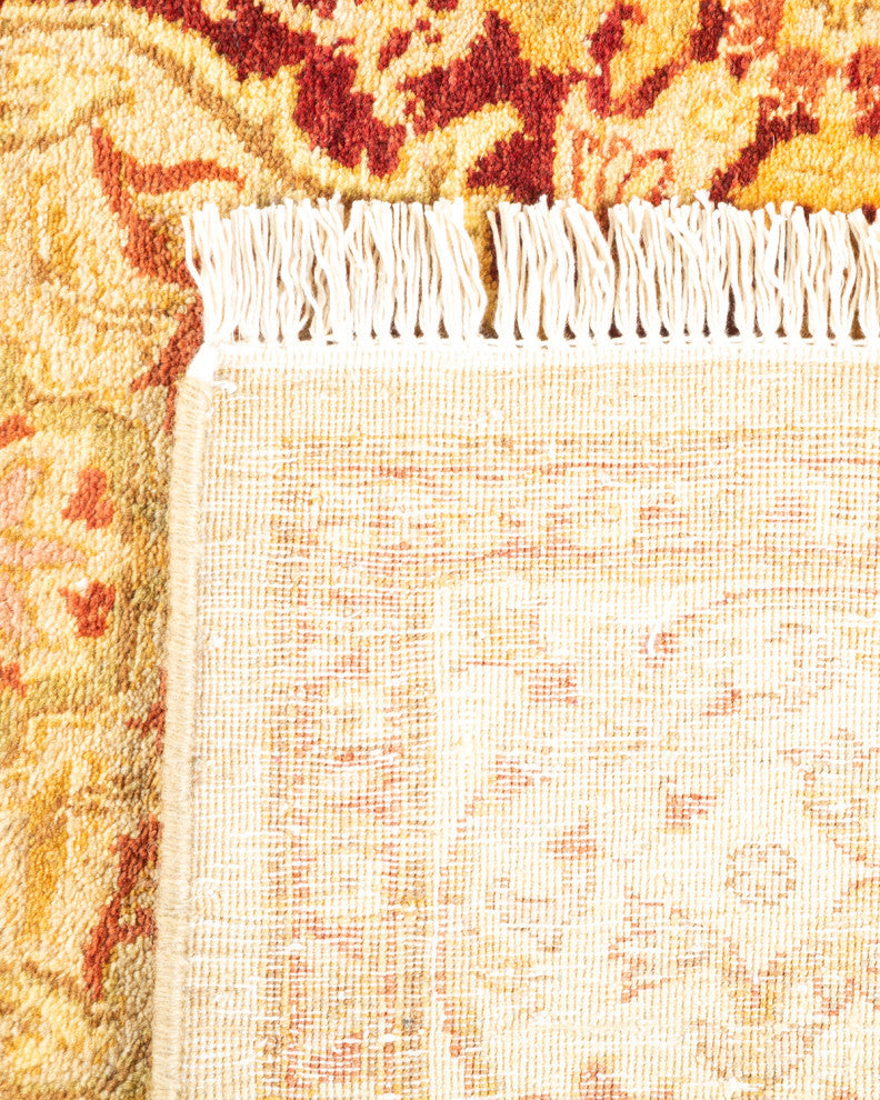 Mogul, One-of-a-Kind Hand-Knotted Area Rug Yellow, 3'2"x5'5"