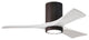 Matthews Fan Irene-3HLK With Lighting Kit, Textured Bronze, 42", Matte White
