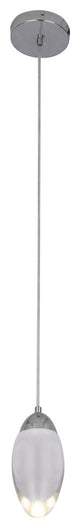 BETHEL INTERNATIONAL OCH04P7CH 1-Light LED Pendant, Chrome