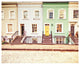 "Chelsea Houses All Lined Up" Digital Paper Print by Keri Bevan, 37"x30"