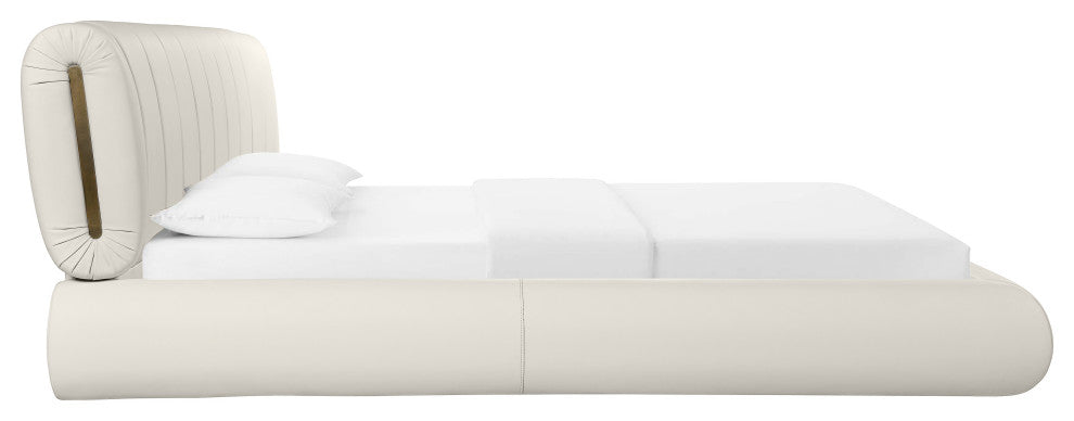 Karol Vegan Leather Bed, Queen