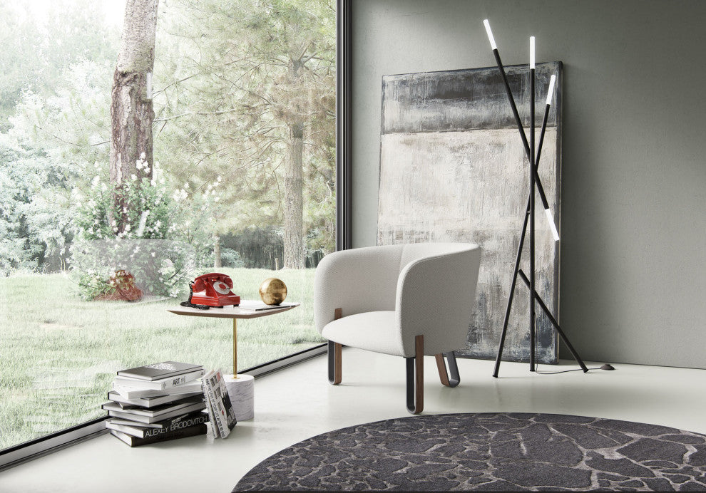 Andes Nesting Side Tables, White Granite Quartz