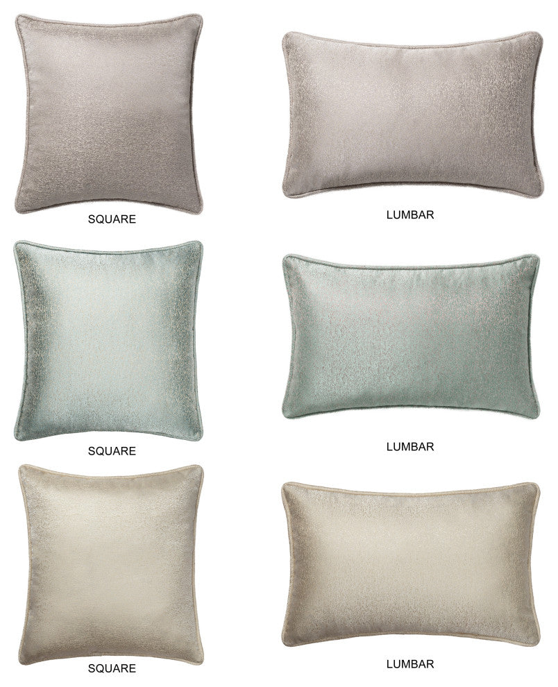 Linum Home Textiles Pixel Decorative Pillow Cover, Light Gray, Square