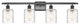 Innovations 516-4W-BK-G1113-LED 4-Light Bath Vanity Light, Matte Black