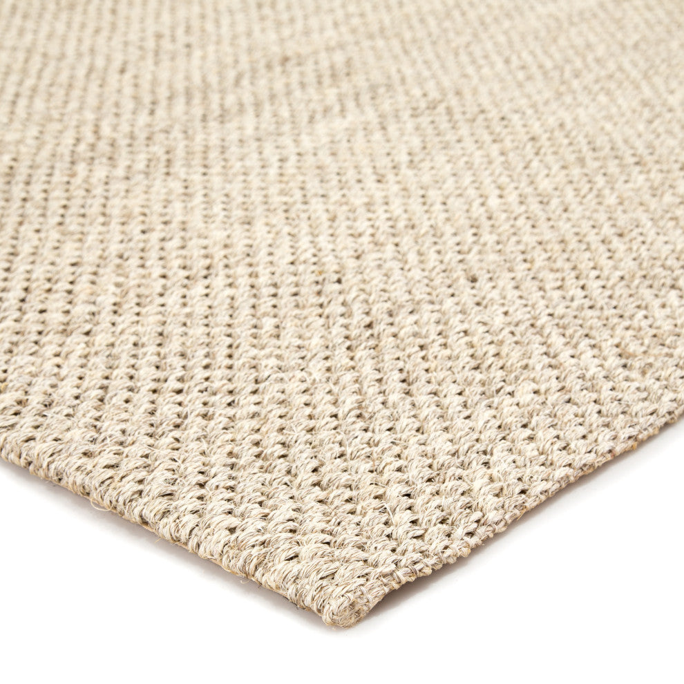 Jaipur Living Naples Natural Solid White/Taupe Area Rug, 3'x10'