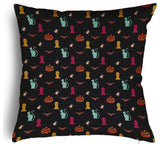 Halloween Critters Accent Pillow With Removable Insert, Black, 18"x18"