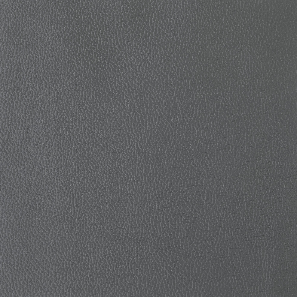 Trento Genuine Italian Leather Modern Chair Dark Gray
