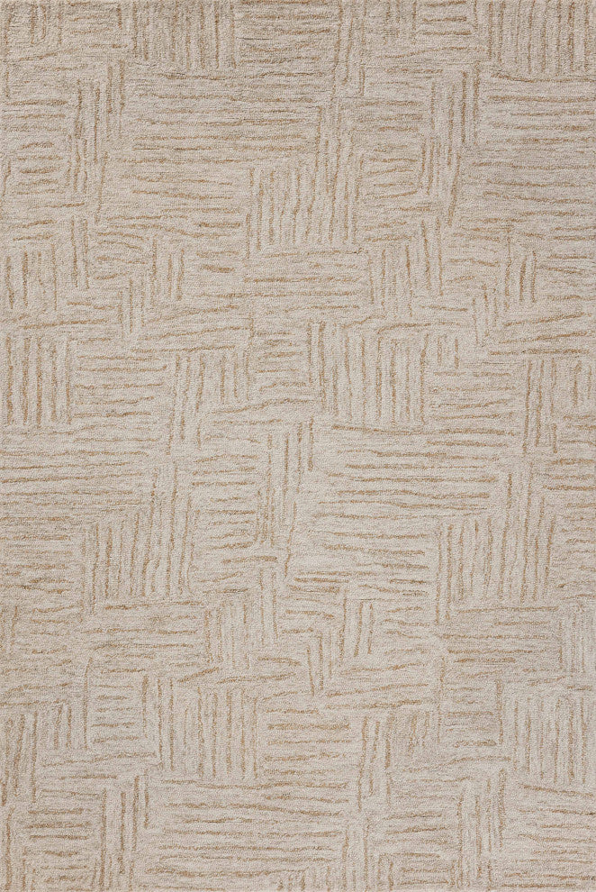 Chris Loves Julia x Loloi Polly Smoke / Sand 3''-6" x 5''-6" Accent Rug