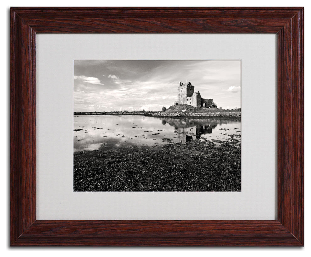 'Irish Castle' Matted Framed Canvas Art by Pierre Leclerc