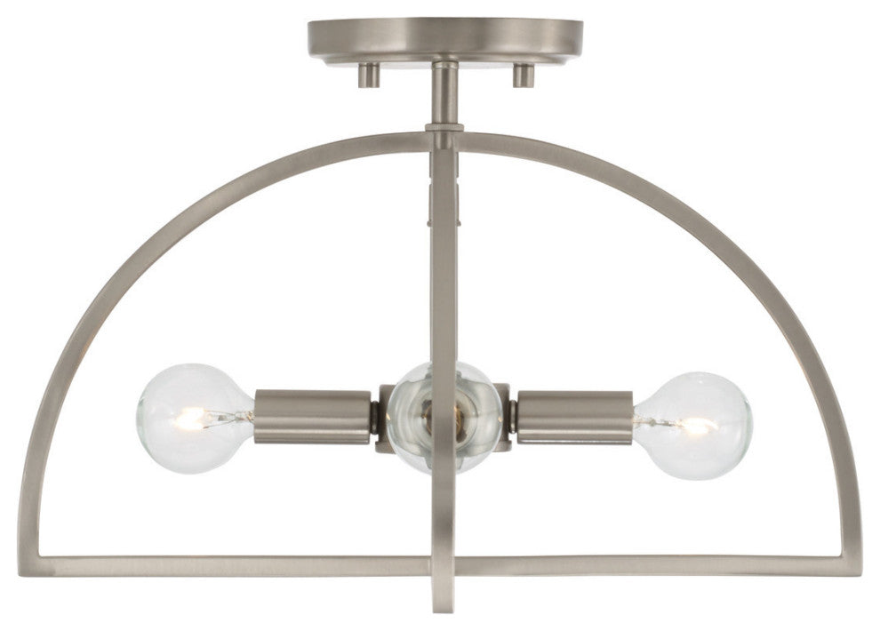 Capital Lighting 248841 Lawson 4 Light 15"W Semi-Flush Ceiling - Matte Black