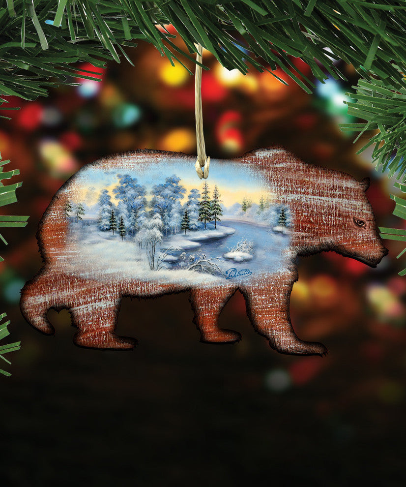 Grizzly Ornament, Set of 3