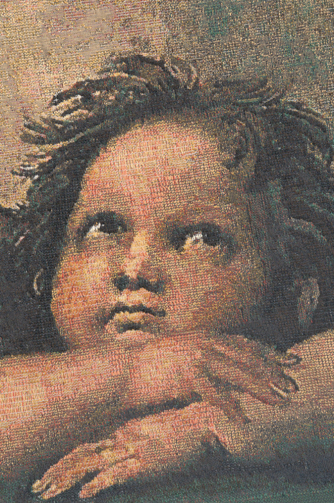 Angels by Raffael right Decorative Couch Pillow Cover