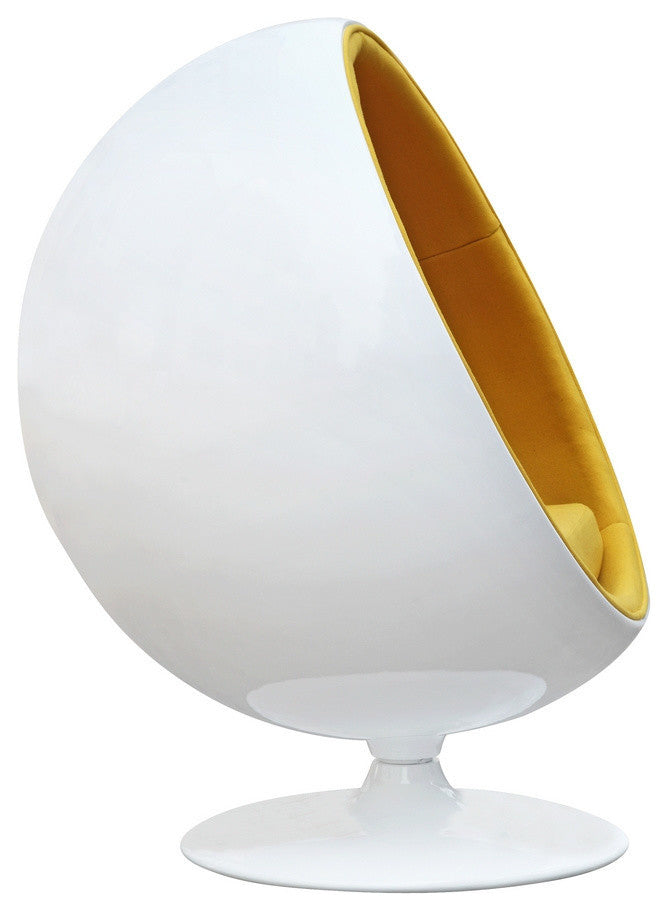 Modern Classics Ball Chair, Yellow