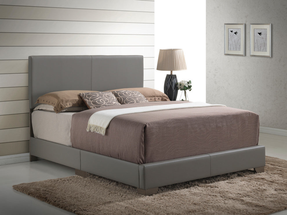 Bed, Gray, Full