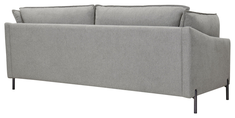 Juliett 80" Modern Power Reclining Sofa, Gray Pebble