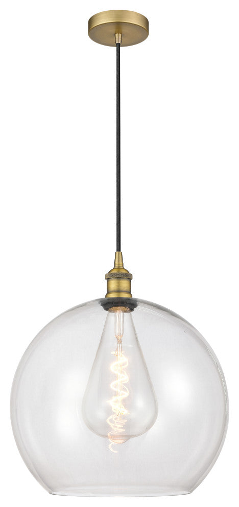 Innovations 616-1P-BB-G122-14 1-Light Pendant, Brushed Brass