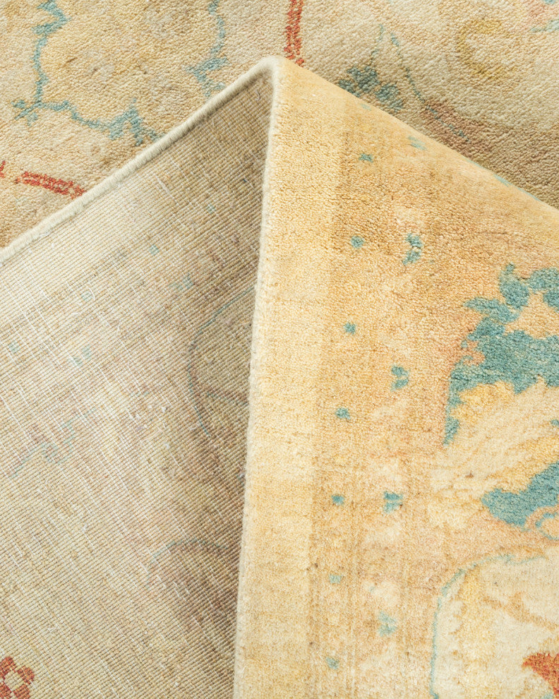 Adelaide, One-of-a-Kind Hand-Knotted Area Rug Ivory, 6'4"x8'8"