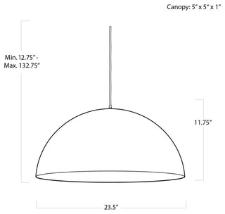 Sigmund Pendant Large, White