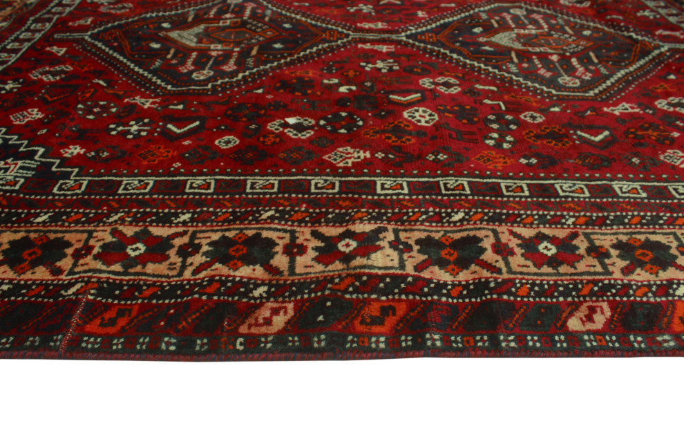 Fine Vintage Distressed Loy Red Rug