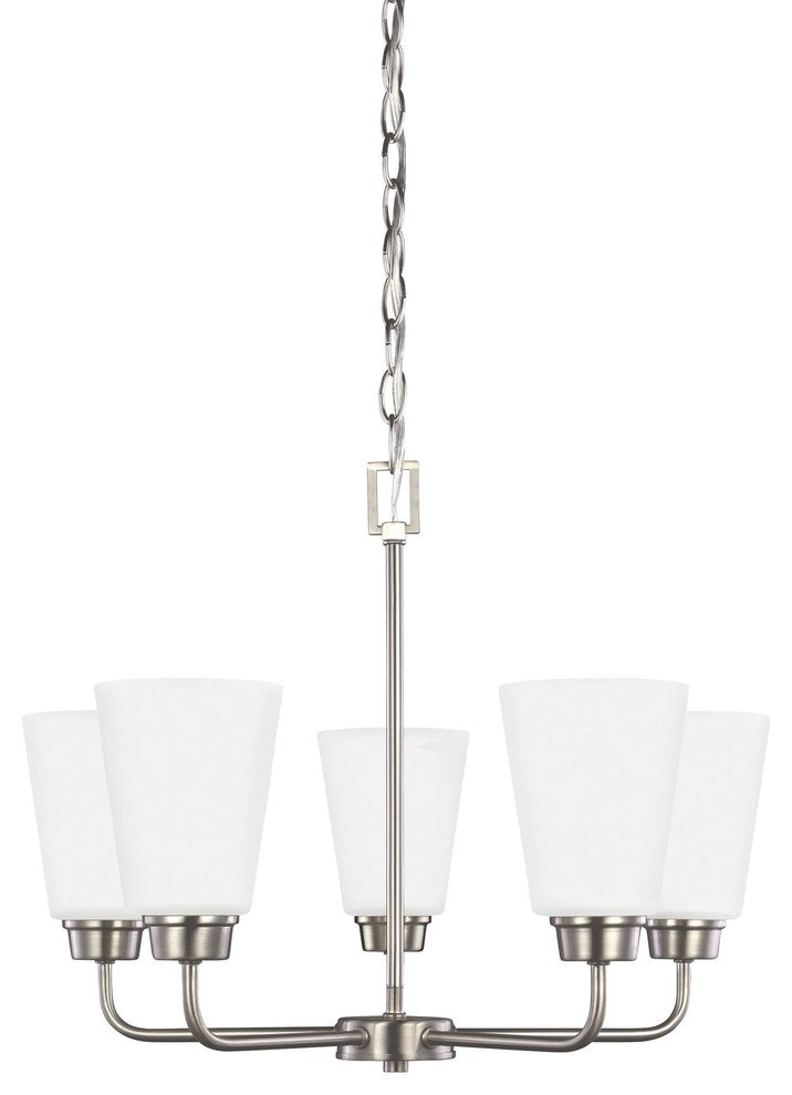 Generation Lighting Lighting 5-Light Chandelier, Brushed Nickel