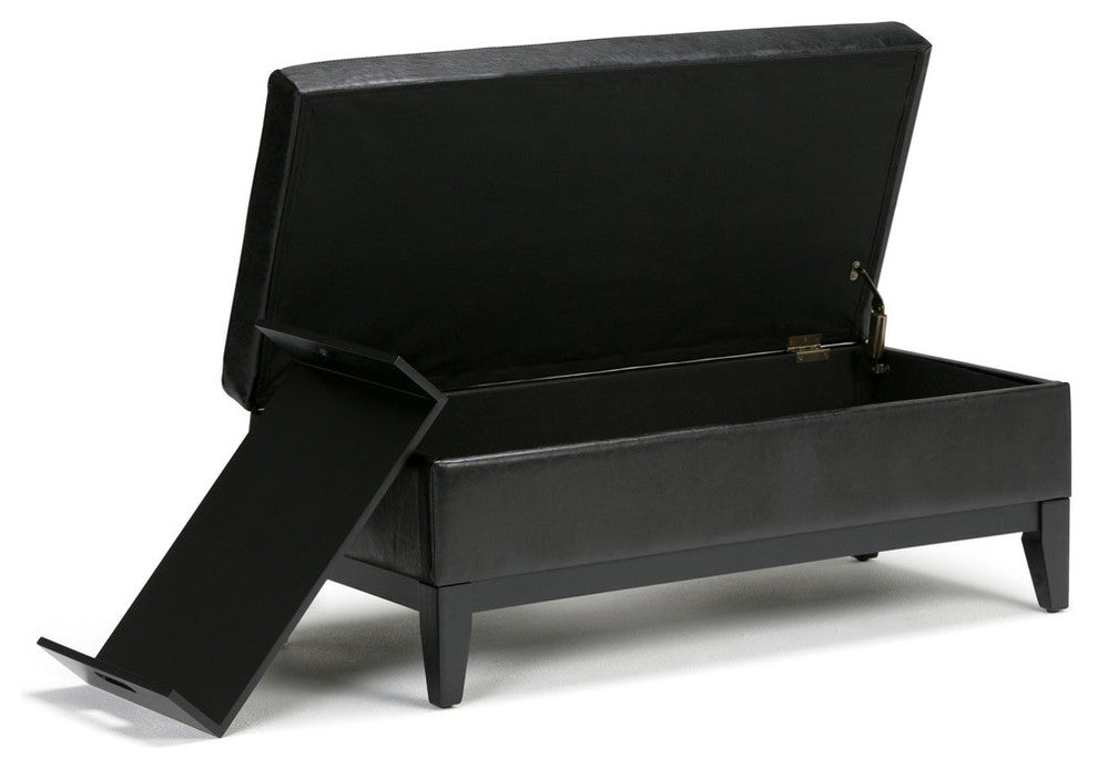 Oregon Storage Ottoman Bench with Tray