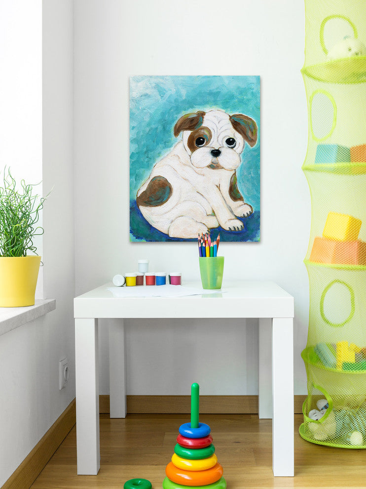 "Porkchop" Painting Print on Wrapped Canvas, 24"x31"