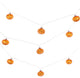 12.4' Orange Glass Pumpkin Light Sting With 20 LED Lights
