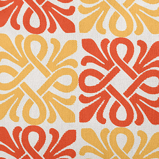 18" x 18" Tiki Square Decorative Indoor Pillow, Bright Orange