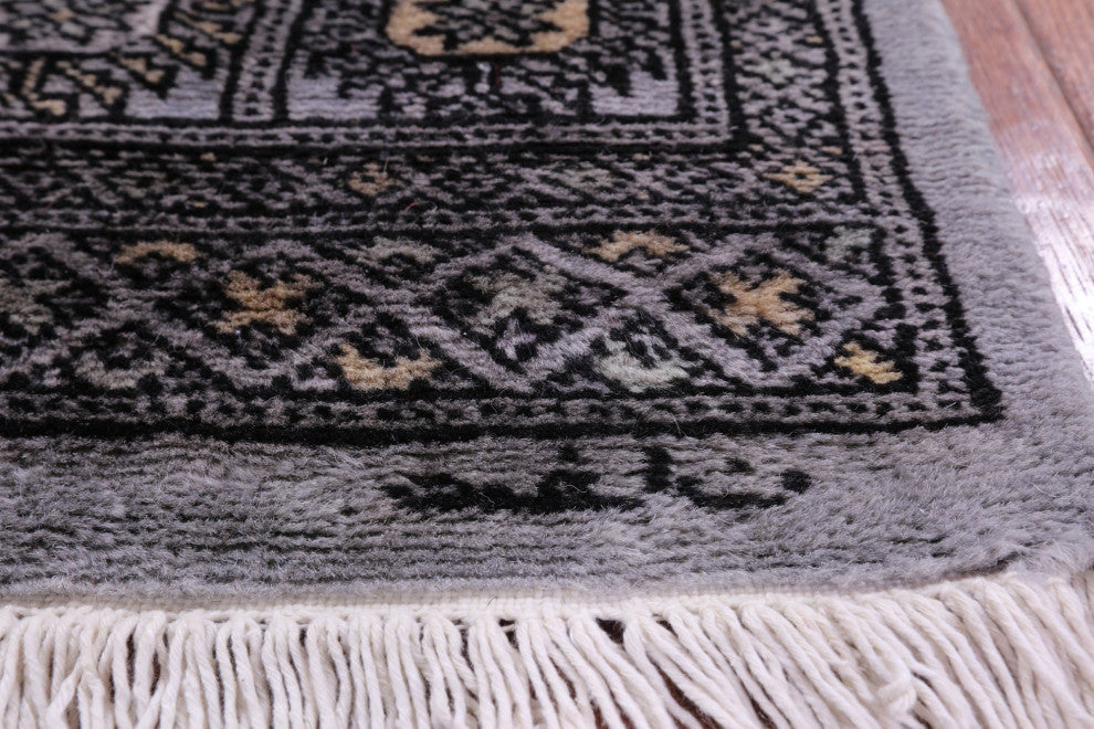 Hand-Knotted Signed Silky Bokhara Wool Rug 3' 3" X 5' 0" - Q13799