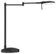 Dessau Turbo Swing-Arm Table Lamp with USB, Museum Black