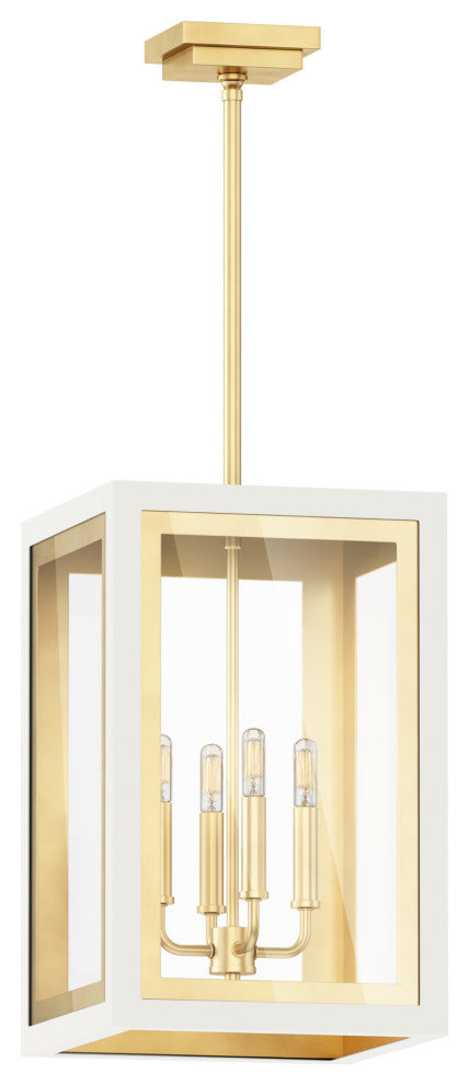 Maxim 30058CL Neoclass 4 Light 12"W Outdoor Pendant - Black / Gold