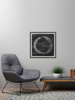 "Black Infinity" Framed Painting Print, 24"x24"