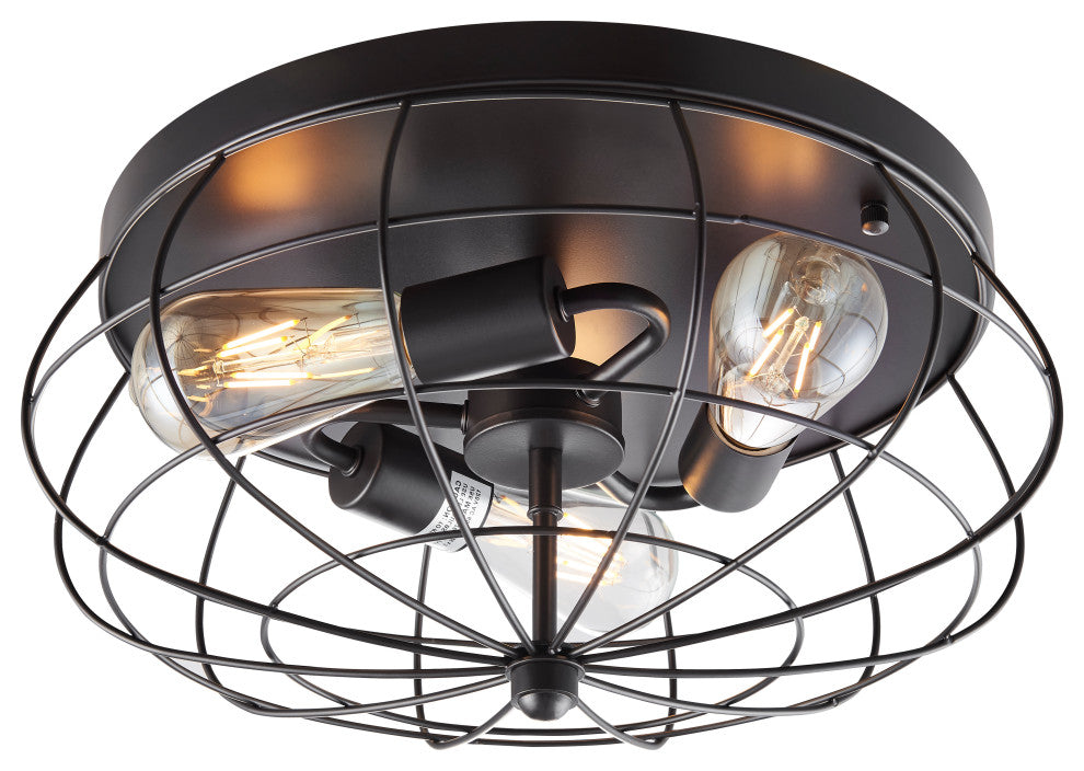 Brixton 3 Light 15.35' Diamter Flushmount Mount Ceiling Fixture
