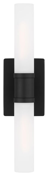 Keaton Medium Two Light Wall / Bath, Midnight Black