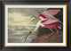 "Roseate Spoonbill" Framed Canvas Giclee by John James Audubon, 28x20"
