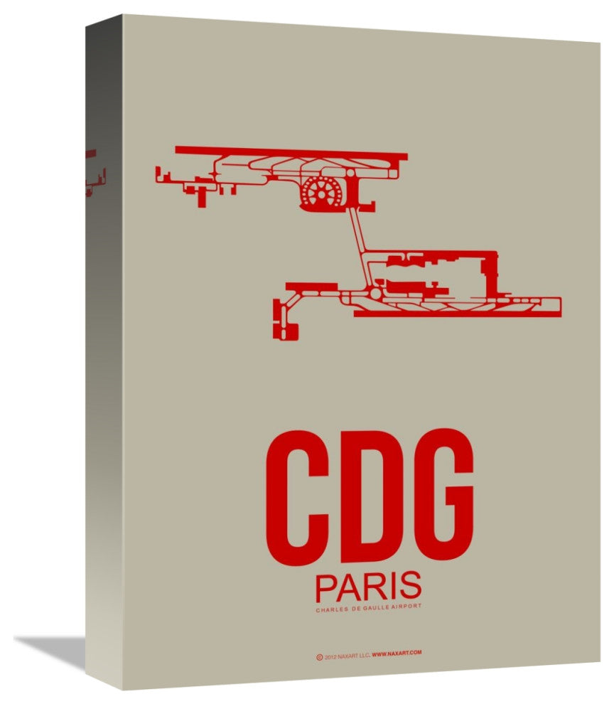 "CDG Paris Poster 2" Fine Art Print