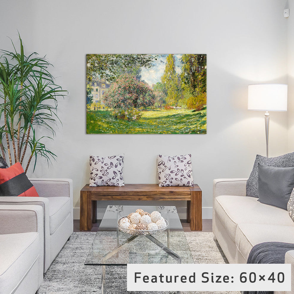 "The Parc Monceau" Wrapped Canvas Art Print, 26x18x1.5