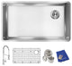 Elkay Crosstown 18 Gauge Stainless Steel Sink Kit with Faucet