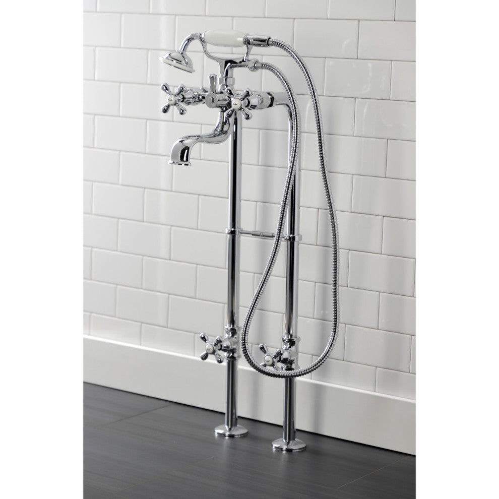 CCK226K1 Freestanding Tub Faucet Package With Supply Line, Polished Chrome