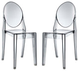 Modern Smoke Casper Dining Chairs Set of 2