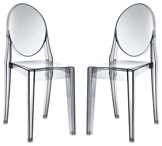 Modern Smoke Casper Dining Chairs Set of 2