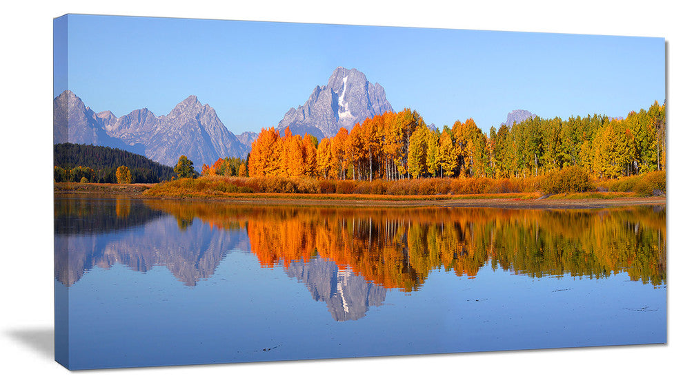 Grand Tetons Panorama, Large Landscape Canvas Art Print, 40x20